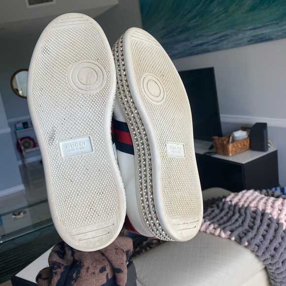 SOLD Gucci Ace Sneakers with Crystals - Picture 8 of 9